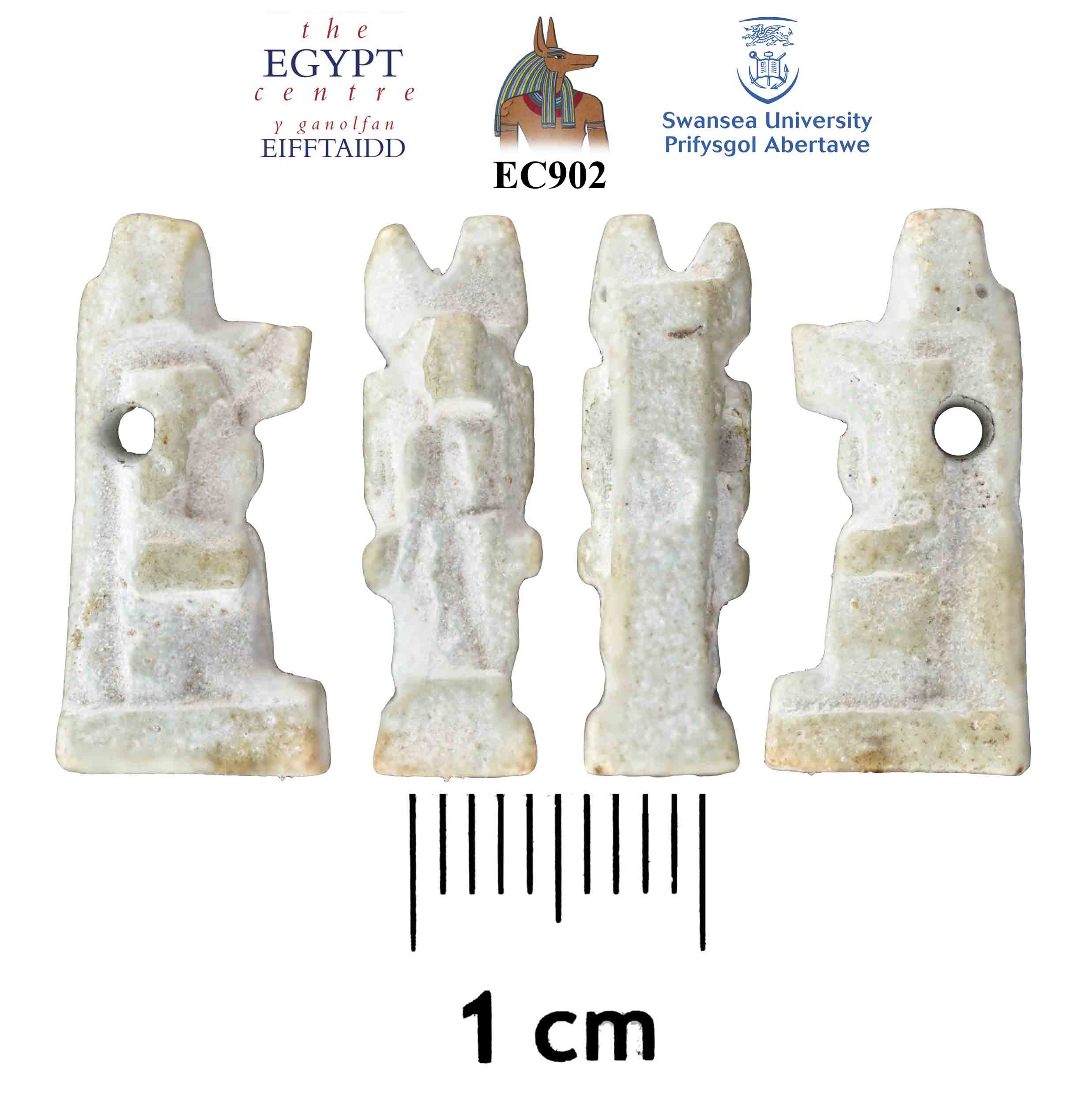 Image for: Faience amulet of Anubis